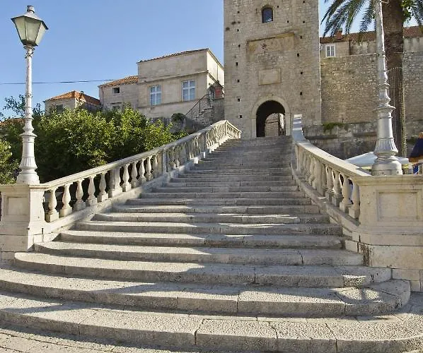 公寓 In Karbuni With Sea View, Terrace, Air Conditioning, W-lan 3609-2 Blato (Korcula)